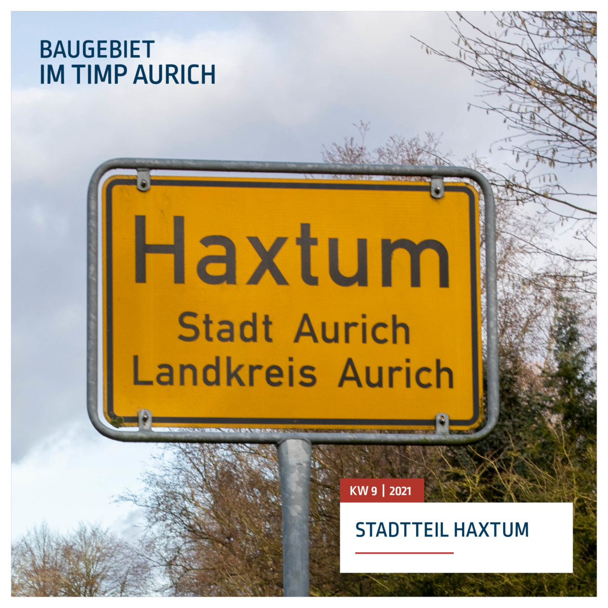 Ortsschild Haxtum - Stadt Aurich